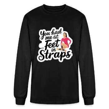 You Had Me At Feet In Straps 54 - Men's Long Sleeve T-Shirt - black - Front