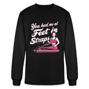 You Had Me At Feet In Straps 60 - Men's Long Sleeve T-Shirt - black - Front