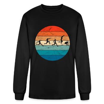 Vintage Triple Jump - Men's Long Sleeve T-Shirt - black - Front