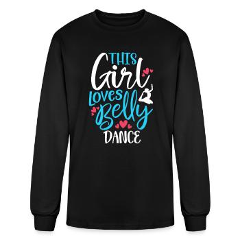 Belly Dancer This Girl Loves Belly Dance - Men's Long Sleeve T-Shirt - black - Front
