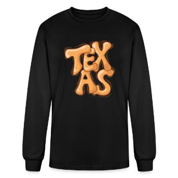 Texas États-Unis État des États-Unis Amérique - T-shirt à manches longues Homme - noir - Devant