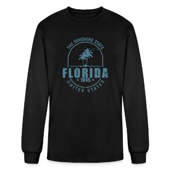 Florida The Sunshine State 1845 United States - Men's Long Sleeve T-Shirt - black - Front
