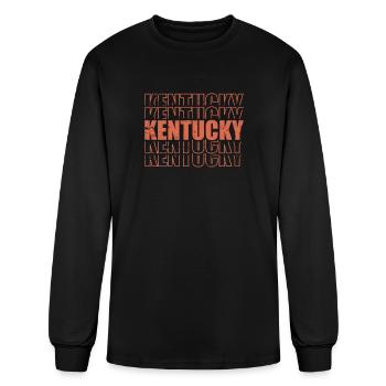 Kentucky États-Unis Amérique État - T-shirt à manches longues Homme - noir - Devant