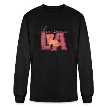Louisiane LA États-Unis Amérique État - T-shirt à manches longues Homme - noir - Devant