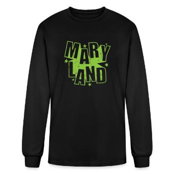 Maryland États-Unis Amérique État - T-shirt à manches longues Homme - noir - Devant