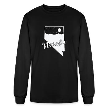 Nevada États-Unis Amérique État - T-shirt à manches longues Homme - noir - Devant