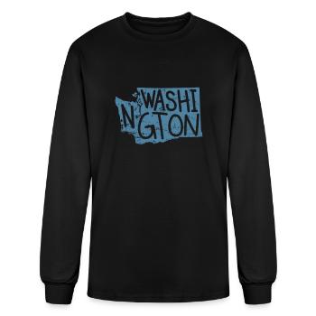 Washington États-Unis Amérique État - T-shirt à manches longues Homme - noir - Devant