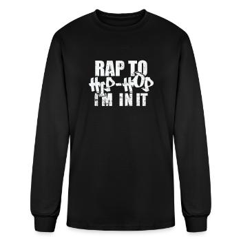Rap to Hip Hop I'm in it Direction of Music Rap - Men's Long Sleeve T-Shirt - black - Front