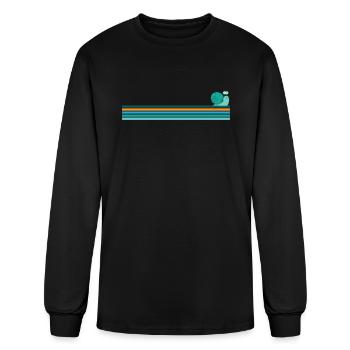 Snail slimy Animal in Nature - Men's Long Sleeve T-Shirt - black - Front