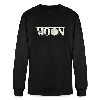 Moon Night Sky - Men's Long Sleeve T-Shirt - black - Front
