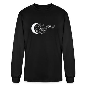Moon Night Sky Space - Men's Long Sleeve T-Shirt - black - Front