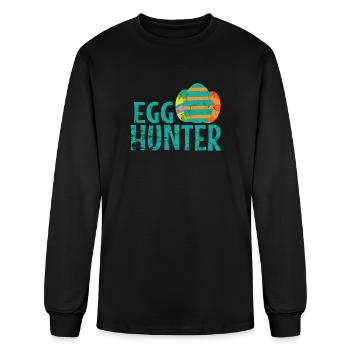 Egg Hunter Easter colorful Easter Eggs - Men's Long Sleeve T-Shirt - black - Front