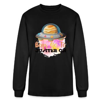 Boys Go To Jupiter on - Men's Long Sleeve T-Shirt - black - Front