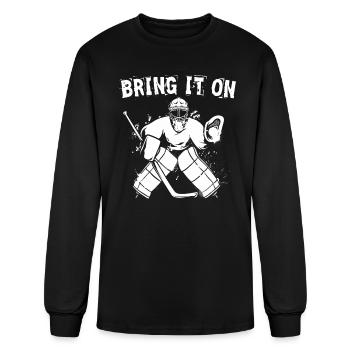 Gardien de but de hockey sur glace Bring It On - T-shirt à manches longues Homme - noir - Devant