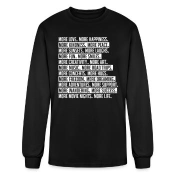 World Peace Kindness International Day Of Peace - Men's Long Sleeve T-Shirt - black - Front