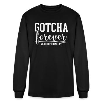 Gotcha Forever Adoption Announcement Gotcha Day - Men's Long Sleeve T-Shirt - black - Front