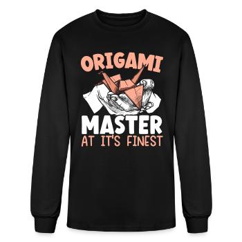 Origami Master At It's Finest Japanese Origami - Men's Long Sleeve T-Shirt - black - Front