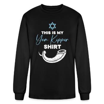 Holy Day Jerusalem Judaism This Is My Yom Kippur - Men's Long Sleeve T-Shirt - black - Front