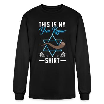 Holy Day Jerusalem Judaism This Is My Yom Kippur - Men's Long Sleeve T-Shirt - black - Front