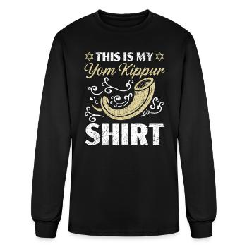 Holy Day Jerusalem Judaism This Is My Yom Kippur - Men's Long Sleeve T-Shirt - black - Front
