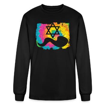 Holy Day Jerusalem Judaism Jewish Yom Kippur - Men's Long Sleeve T-Shirt - black - Front