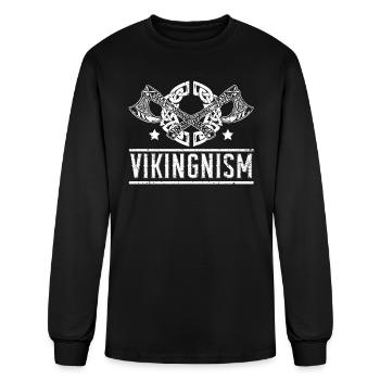 Vikingnism Scandinavian Valhalla Norsemen Viking - Men's Long Sleeve T-Shirt - black - Front