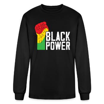Black Power Black History Month Black Pride - Men's Long Sleeve T-Shirt - black - Front