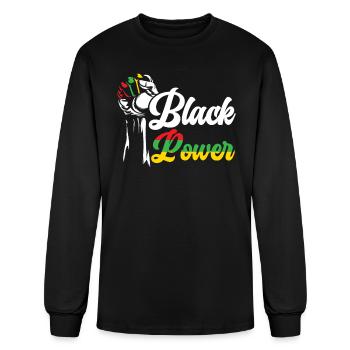 Black Power Black History Month Black Pride - Men's Long Sleeve T-Shirt - black - Front