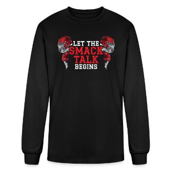 Let The Smack Talk Begin Fantasy Football Sport - Men's Long Sleeve T-Shirt - black - Front
