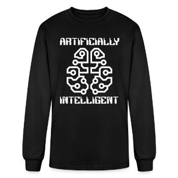 Artificially Intelligent Artificial Intelligence - Men's Long Sleeve T-Shirt - black - Front