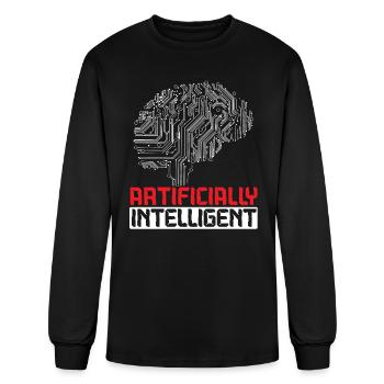 Artificially Intelligent Artificial Intelligence - Men's Long Sleeve T-Shirt - black - Front