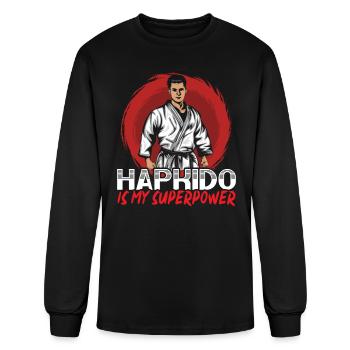 Hapkido Martial Arts Self Defense Martial Artist - Men's Long Sleeve T-Shirt - black - Front
