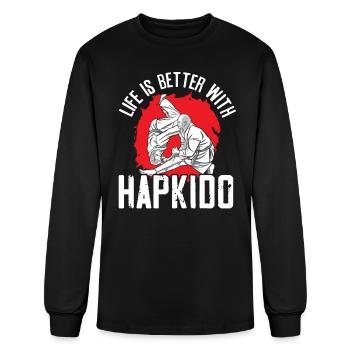 Hapkido Martial Arts Self Defense Martial Artist - Men's Long Sleeve T-Shirt - black - Front
