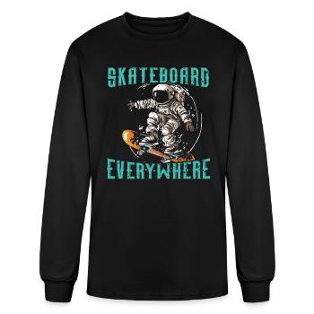 Skateboard Lover Skater Skateboarding Skateboarder - Men's Long Sleeve T-Shirt - black - Front