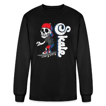 Skateboard Lover Skater Skateboarding Skateboarder - Men's Long Sleeve T-Shirt - black - Front