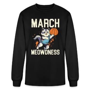 Basketball Cat Basketball Player I Love Basketball - Men's Long Sleeve T-Shirt - black - Front
