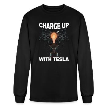 Electric Coil Electrical Engineer Electricity - Men's Long Sleeve T-Shirt - black - Front