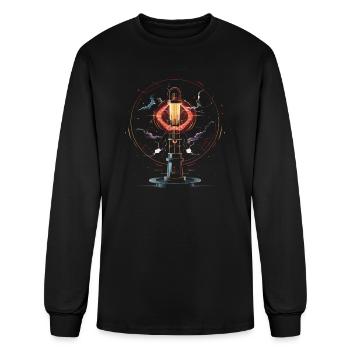 Electric Coil Electrical Engineer Electricity - Men's Long Sleeve T-Shirt - black - Front