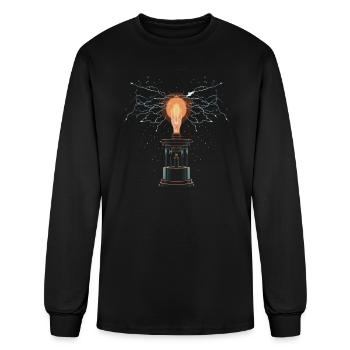 Electric Coil Electrical Engineer Electricity - Men's Long Sleeve T-Shirt - black - Front