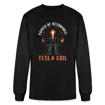 Electric Coil Electrical Engineer Electricity - Men's Long Sleeve T-Shirt - black - Front