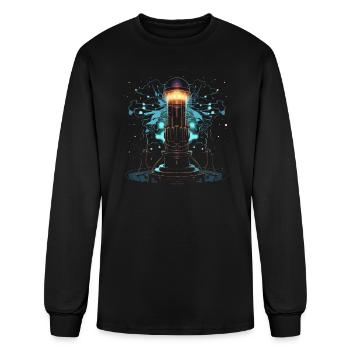 Electric Coil Electrical Engineer Electricity - Men's Long Sleeve T-Shirt - black - Front