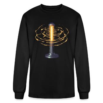 Electric Coil Electrical Engineer Electricity - Men's Long Sleeve T-Shirt - black - Front