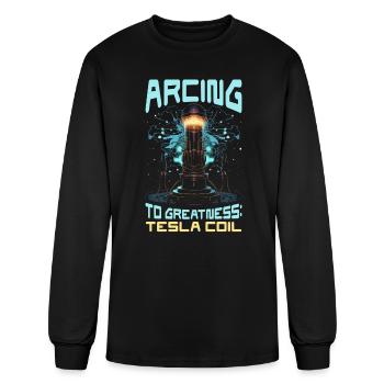 Electric Coil Electrical Engineer Electricity - Men's Long Sleeve T-Shirt - black - Front