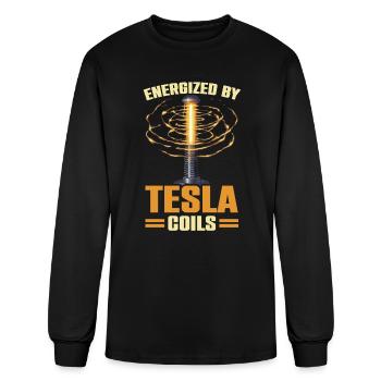 Electric Coil Electrical Engineer Electricity - Men's Long Sleeve T-Shirt - black - Front