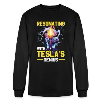 Electric Coil Electrical Engineer Electricity - Men's Long Sleeve T-Shirt - black - Front