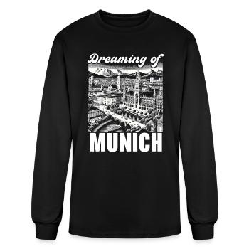 Munich Germany Travel Vacation I Love Munich - Men's Long Sleeve T-Shirt - black - Front