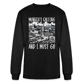 Munich Germany Travel Vacation I Love Munich - Men's Long Sleeve T-Shirt - black - Front