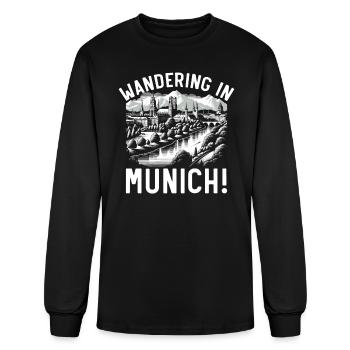 Munich Germany Travel Vacation I Love Munich - Men's Long Sleeve T-Shirt - black - Front