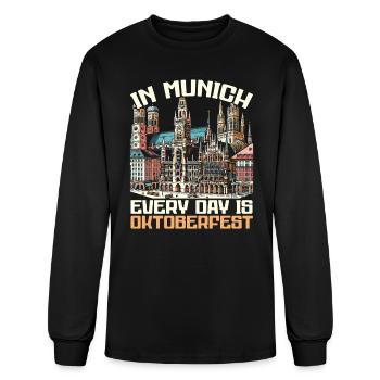 Munich Germany Travel Vacation I Love Munich - Men's Long Sleeve T-Shirt - black - Front