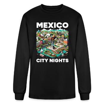 Mexico City Mexico Vacation Mexico Travel Mexican - Men's Long Sleeve T-Shirt - black - Front